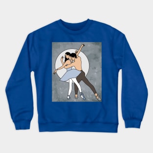 Dancing Ballerina Ballet Figures Crewneck Sweatshirt